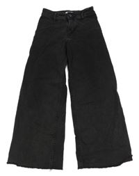 Černé wide leg rifle Zara