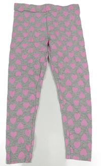 Šedé legíny se srdíčky Primark