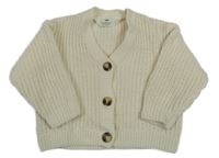 Sametový žinylkový propínací svetr H&M