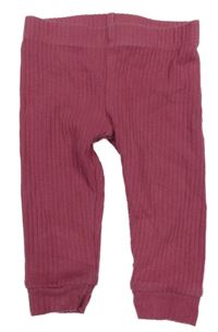 Ružové rebrované ľahké tepláky Disney