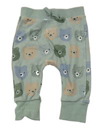 Zelené tepláky s medvedíkmi Tu