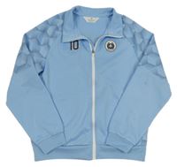 Světlemodrá propínací sportovní mikina s číslem H&M