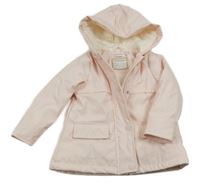 Světlerůžová voděodolná zateplená bunda s kapucí Orchestra 