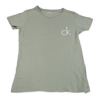 Svetlosivé tričko s logom Calvin Klein