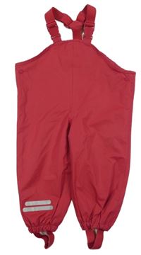 Fuchsiové šusťákové laclové kalhoty Tchibo