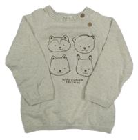 Béžový sveter so zvieratkami H&M