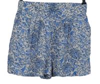Dámske béžovo-modré vzorované voľné é kraťasy zn. H&M