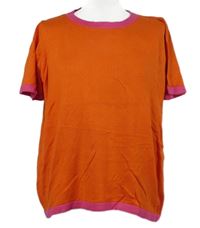 Dámske červeno-ružové pletené tričko M&S