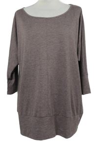 Dámské hnědé volné sportovní triko Tchibo 