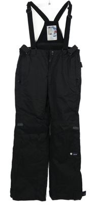 Pánské černé šusťákové oteplovačky s odepínacími kšandami MultiTex 