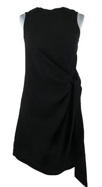 Dámské černé šaty s mašlí Warehouse 