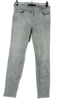 Dámské šedé skinny rifle Next 