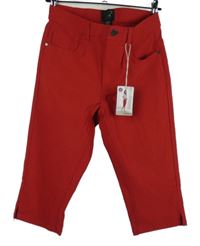 Nové - Dámske červené capri nohavice