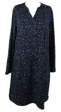 Dámské tmavomodré vzorované šaty Janina 