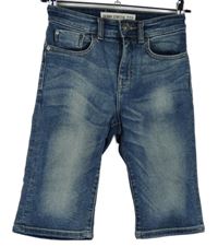 Pánské tmavomodré capri rifle New Look 