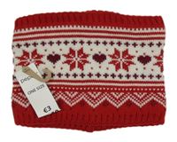 Nové - ČErveno-bílý vzorovaný nákrčník Pep&Co