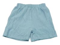 Světlemodré žebrované kraťasy 