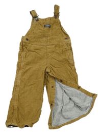 Béžové podšité laclové manšestráky OshKosh