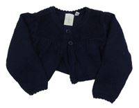 Tmavomodré pletené bolerko Jasper Conran