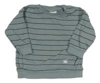 Modrá pruhovaná mikina Zara