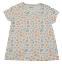 Biele tričko s mušlemi Lupilu