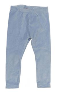 Světlemodré plyšové legíny Primark