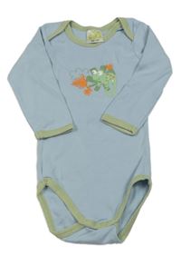 Světlemodré body s chameleonem