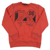 Červená mikina s nápismi George