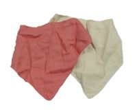 Nové - 2x slinták - smetanový + růžový zn. F&F