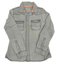 Šedá lehká riflová košile 