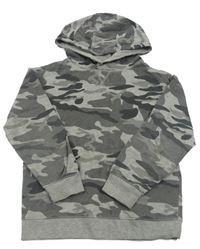 Šedá army mikina s kapucí Primark