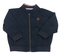 Tmavomodrý šusťákový podzimní bomber Next