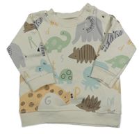 Smotanová mikina so zvířaty George