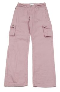 Svetloružové rifle s vreckami Lily & Dan