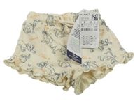 Nové - Béžové bavlnené kraťasy - Levíý kráľ Disney