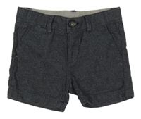 Tmavosivé melírované kraťasy zara