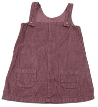 Fialové menšestrové na traké šaty s vreckami George