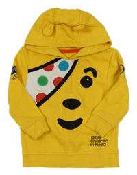 Žltá mikina s kapucí - Pudsey George