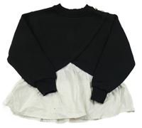 Černá mikina s halenkou Zara