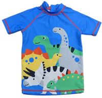 Modré UV tričko s dinosaurami Next