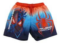 Tmavomodro-červené plážové kraťasy se Spider-manem Primark