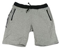 Sivé teplákové kraťasy s čierným pasom H&M