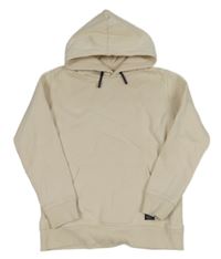 Smotanová mikina s potlačou a kapucňou