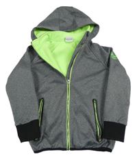 Sivá softshellová bunda s kapucňou Yigga