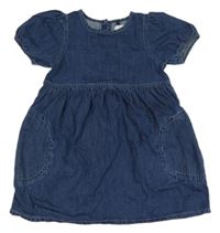 Tmavomodré riflové šaty Next