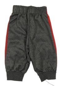 Sivé športové nohavice s prúžkami