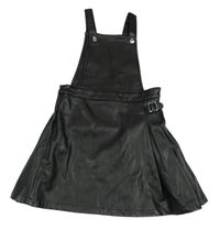 Čierna koženková na traká sukňa Primark