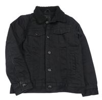 Černá riflová zateplená bunda Denim Co.