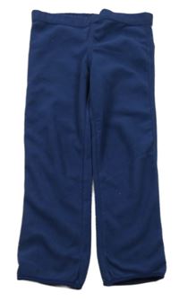 Tmavomodré fleecové spodní kalhoty Tchibo