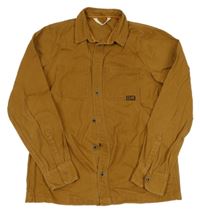 Béžová riflová košilová bunda H&M